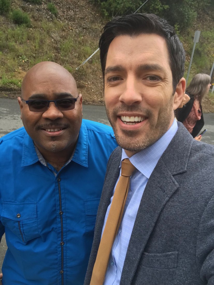 Jerome Leonard with Drew Scott of the Property Brothers